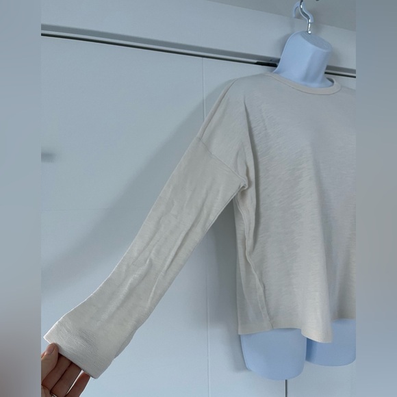 Aerie/ Real soft/ Off-white/ Oversized/ Long sleeved/ Shirt/ Size US S - Picture 4 of 12